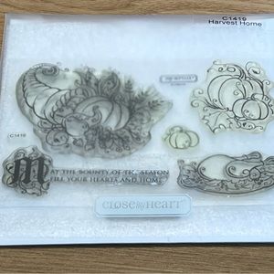 Close To My Heart Harvest Home C1419 Clear acrylic stamps